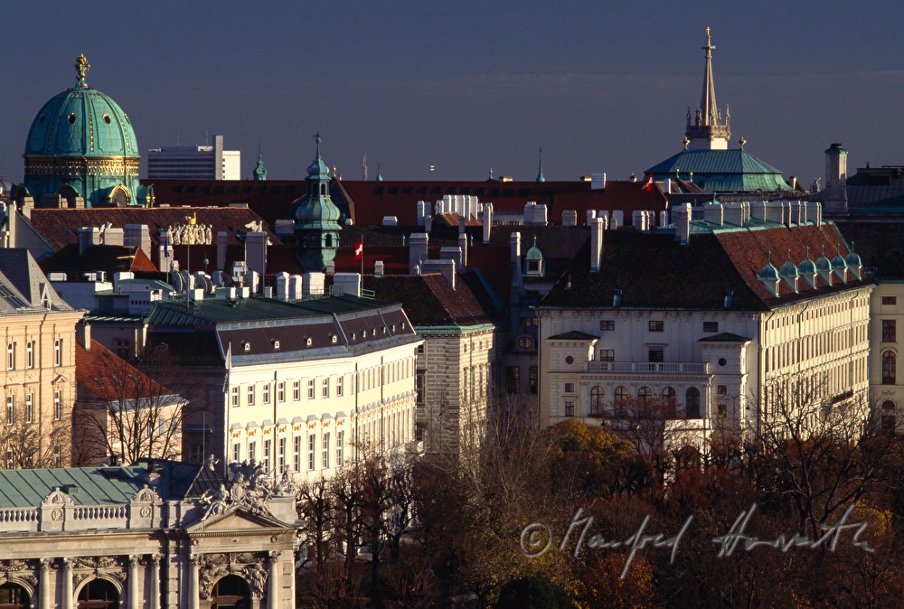 Blick vom Rathaus auf die Hofburg