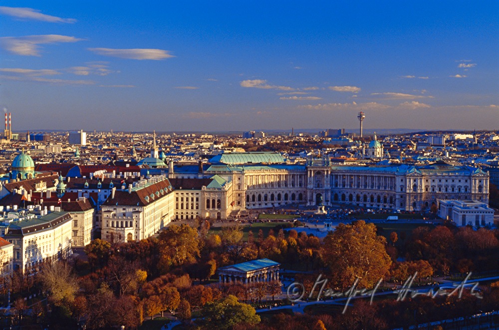 Blick vom Rathaus zur Hofburg