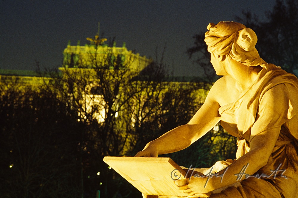 Detail des Brunnens und Hofburg