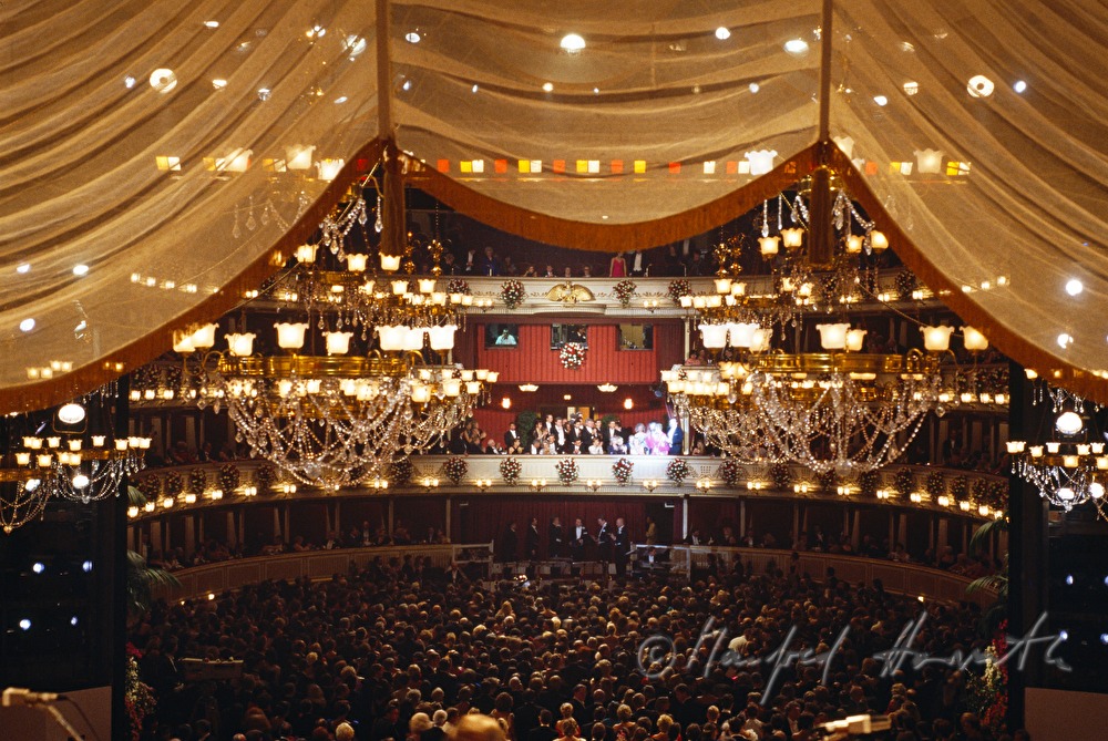 Bühnenshow auf dem Opernball