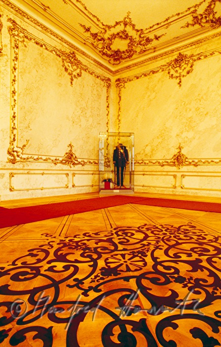 Salon mit Intarsien-Parkett