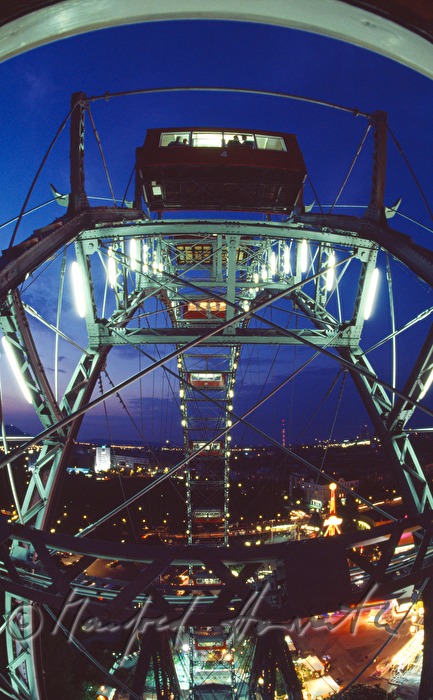 Wiener Riesenrad, Blick auf den Prater