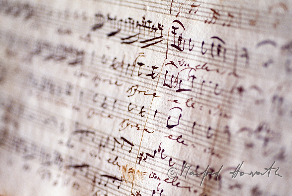 Autograf von Wolfgang Amadeus Mozart