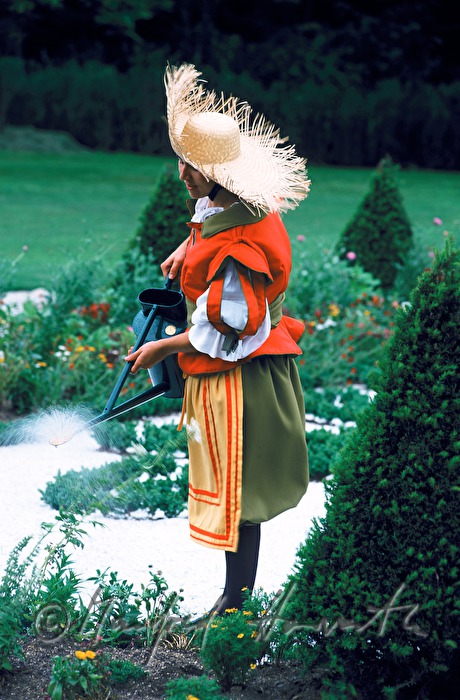 Marchfeld-Schloss Niederweiden, Gärtner bei Barock-Ausstellung