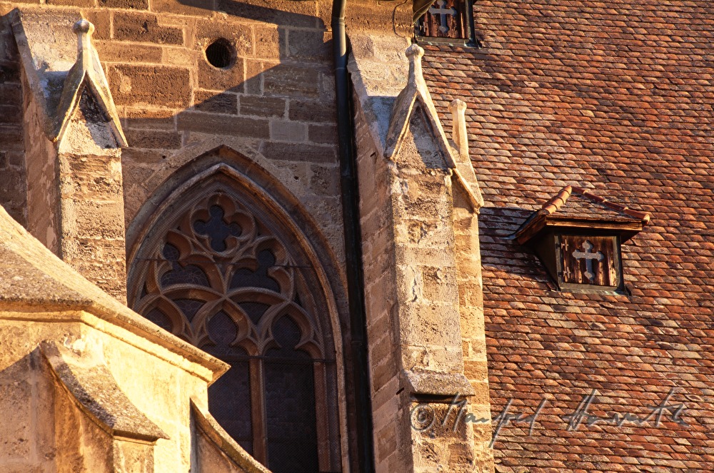 Dachdetail der Turmburg Burg Perchtoldsdorf