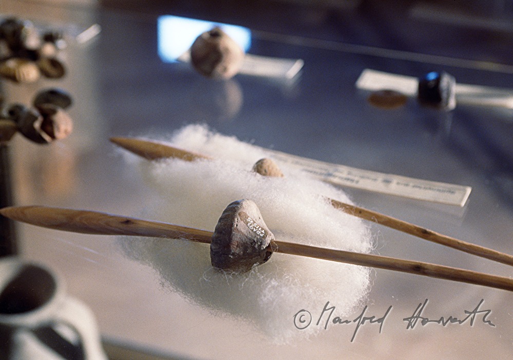 Spinnwirtel im Ortsgeschichte-Museum in der Türmerstube