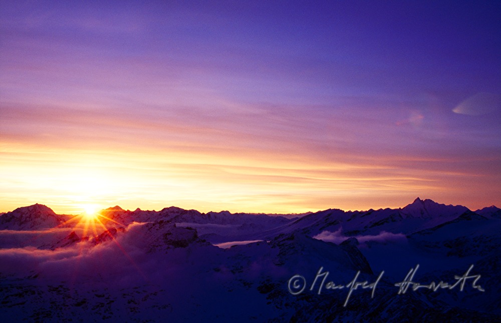 Glocknergruppe, Sonnenaufgang