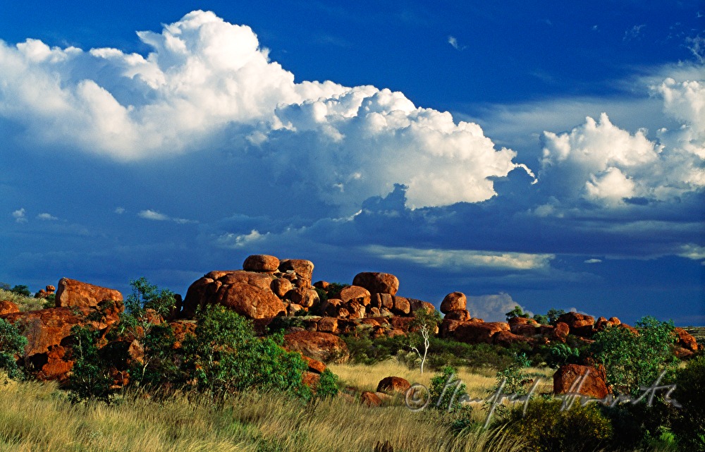 Felsformation in der Nähe von Tennant Creek