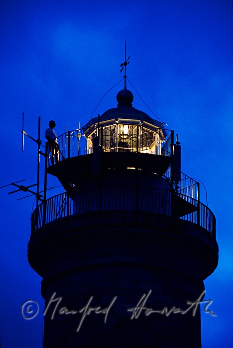 Leuchtturmwächter am Ausguck Leuchtturm Savudrija