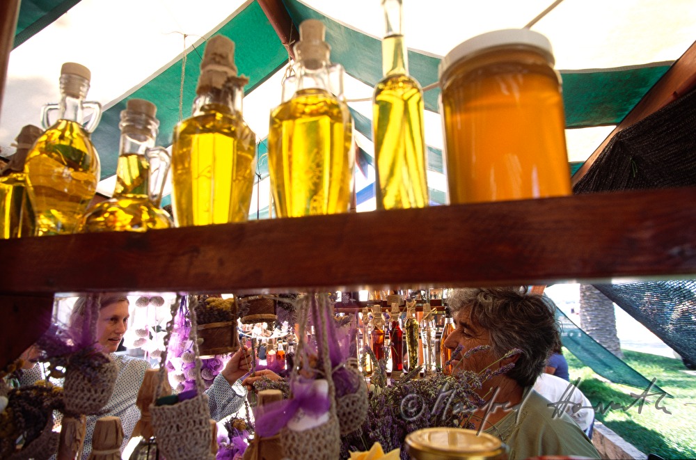 Verkaufsstand mit Lavendel-Produkten