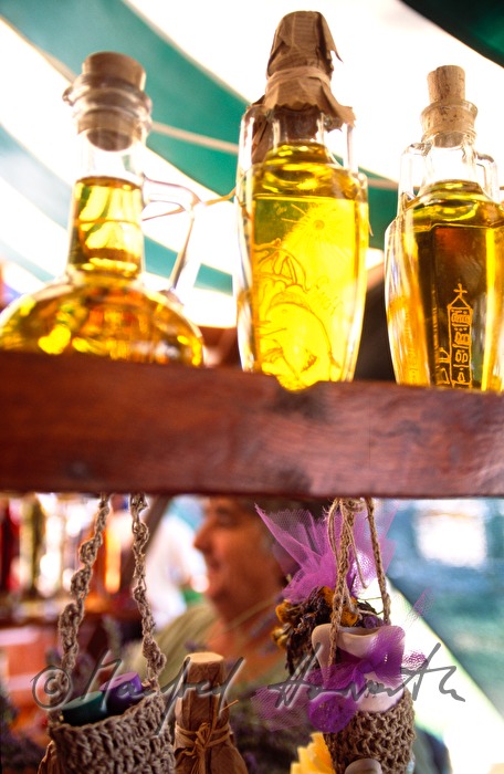 Verkaufsstand mit Lavendel-Produkten