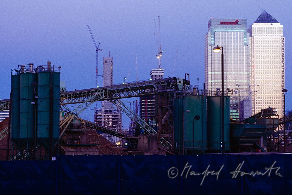 Hafenanlage an der Canary Wharf