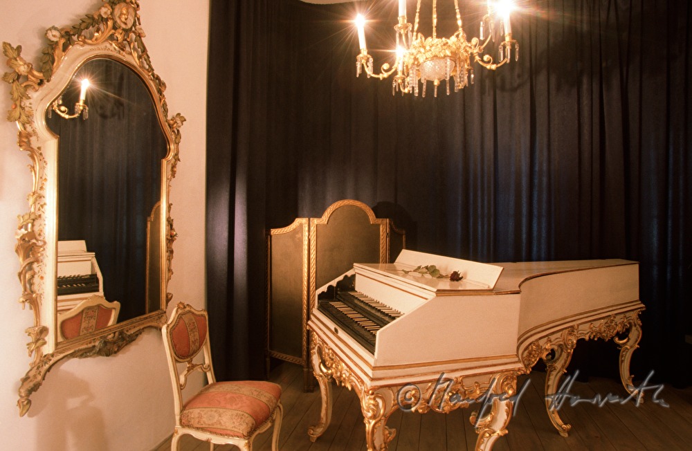 Harpsichord in Ausstellung