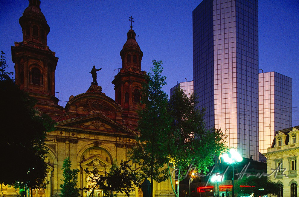 Kathedrale  von Santiago auf der Plaza de Armas