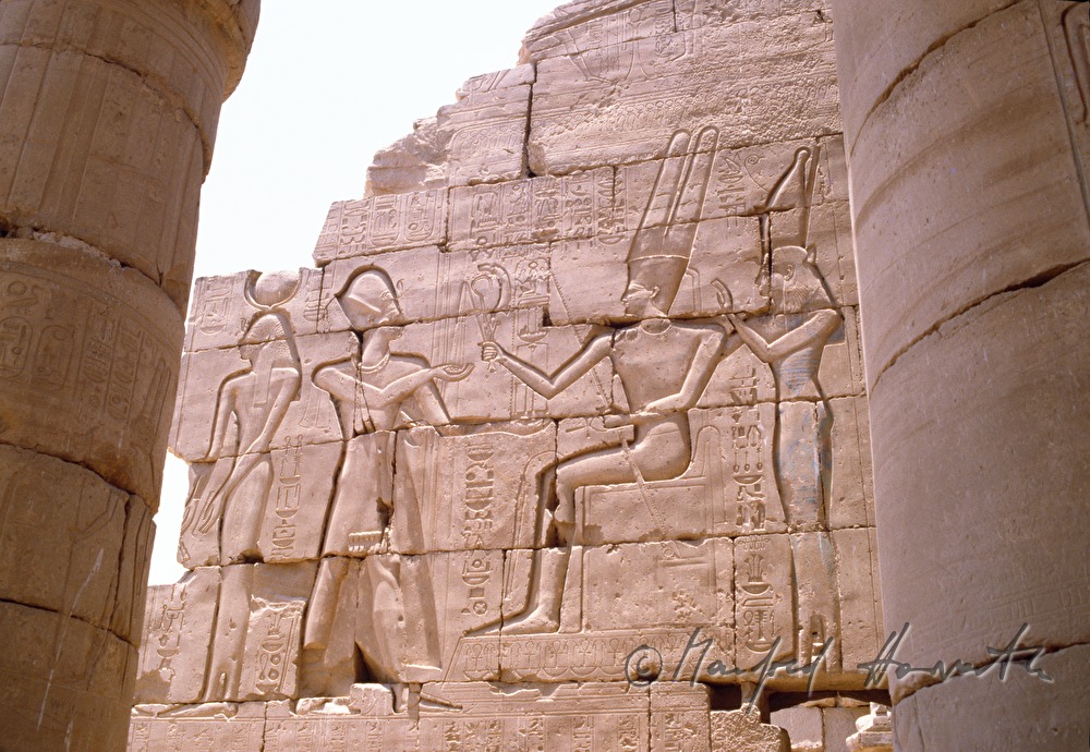 Ramesseum (Detail der Wächterfiguren)