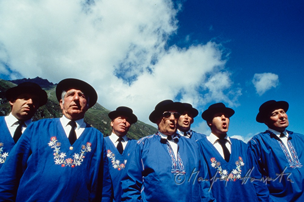 Volksmusikgruppe beim Ringer-Fest (Schwingen)