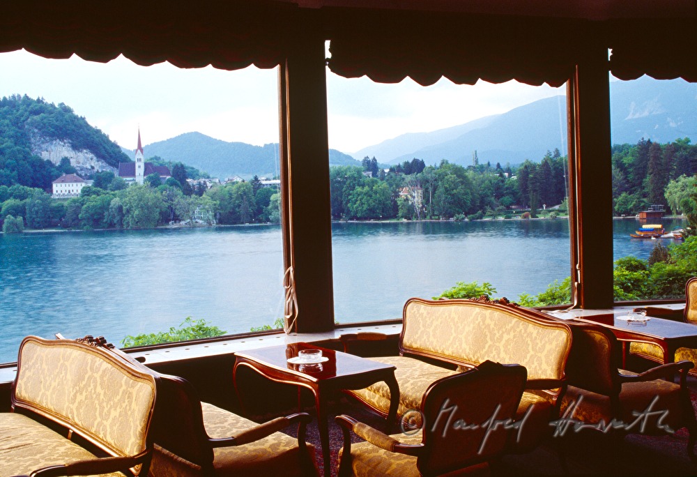 Grandhotel Toplice, Blick vom Restaurant