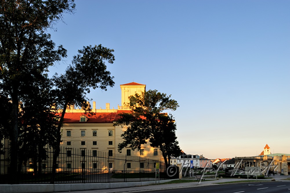 Blick  in die Fussgängerzone zum Martinsdom