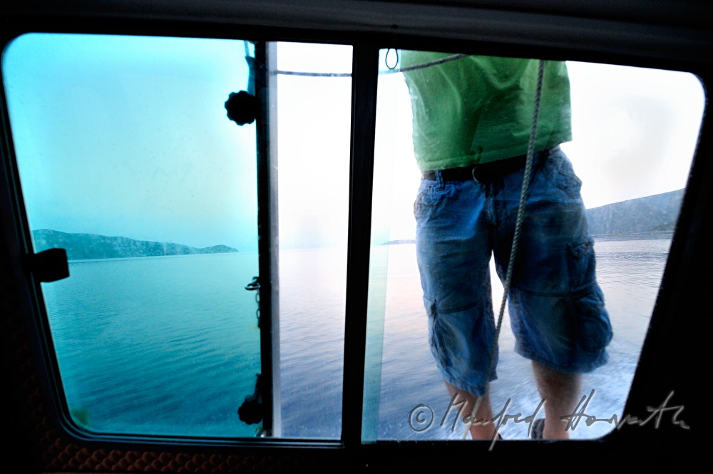 Blick aus der Fähre Alogoporos-Volos