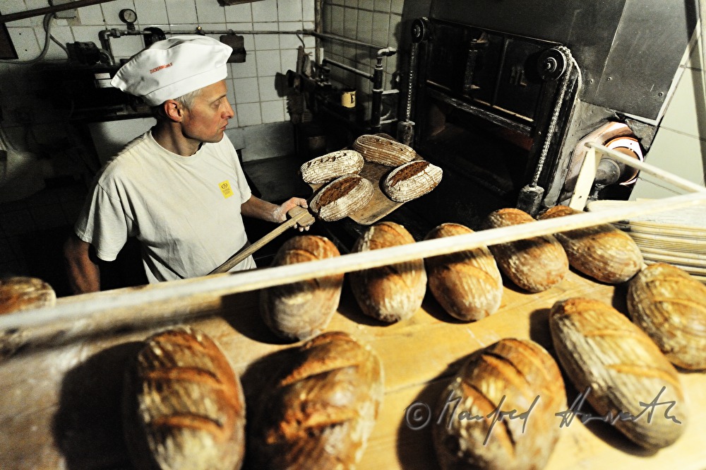 frische Roggenbrote kühlen aus