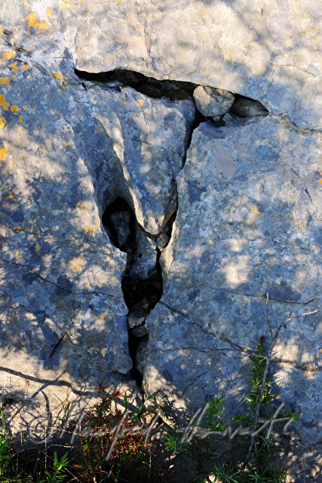 Stein-Formation im Karst