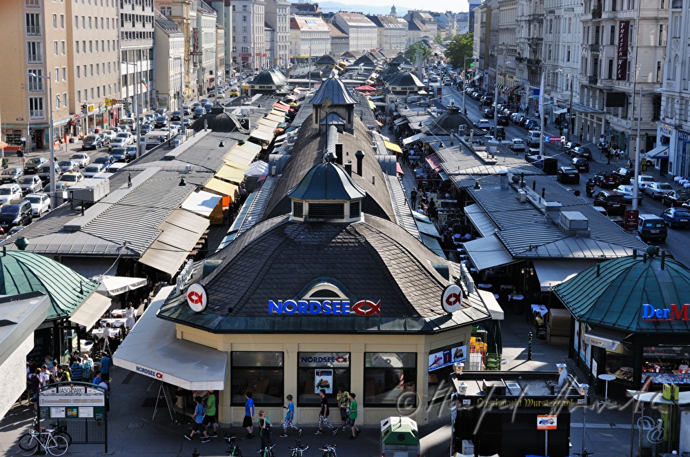 Marktstände an der Wienzeile