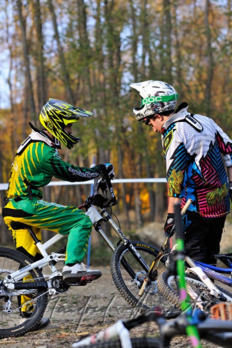 Fahrradfahrer in der Rennpause
