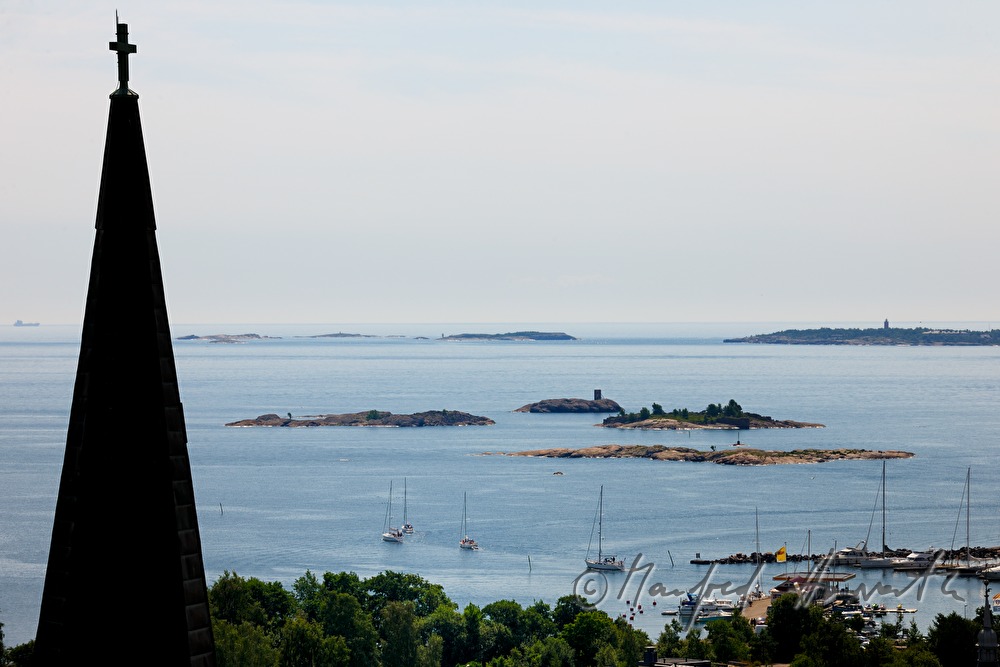 Blick vom Wasserturm auf die Ostsee