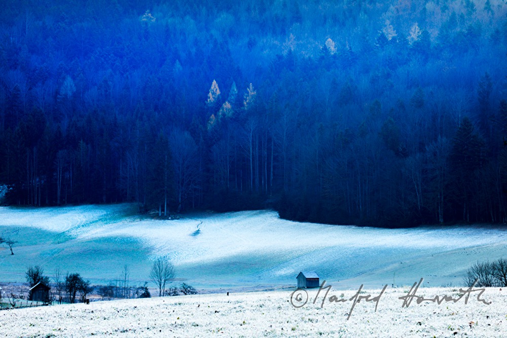Blick vom Ortsteil Puch über die Felder