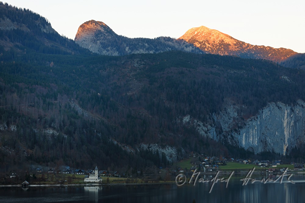 Ufer und Blick auf den Loser