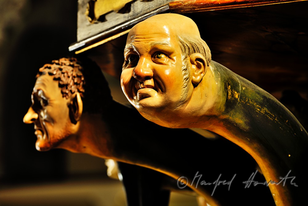 Sieben-Todsünden-Kanzel in der Pfarrkirche Reichenthal