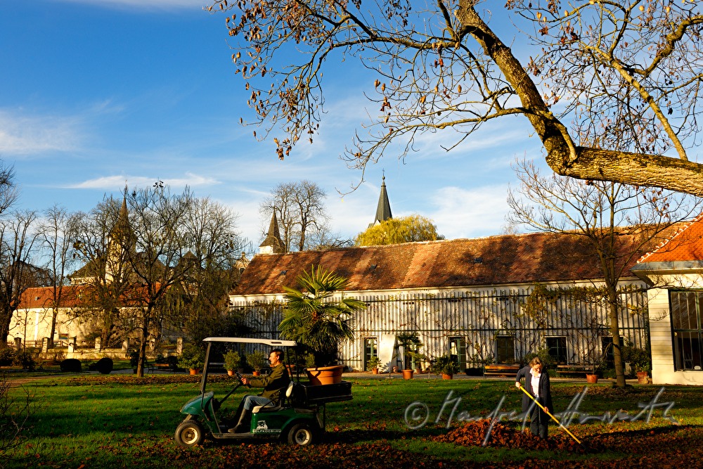 Gartenarbeit im Schaugarten der Gudenus'schen Gutsverwaltung