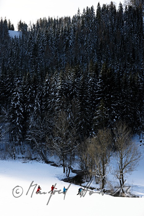 Langlauf-Loipe von Annaberg mit Bach-Mäander