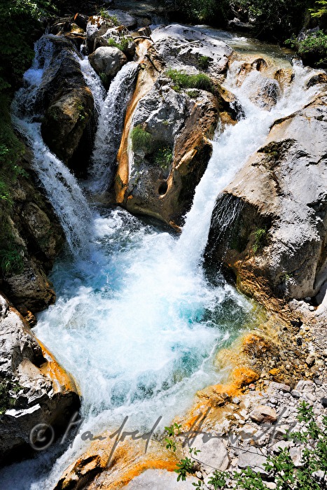 Wasserfall des Trögernbaches bei der Trögerner Klamm