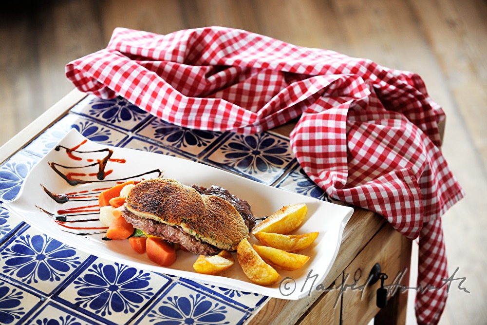 Kärntner Essen: Steak in Honig-Kruste