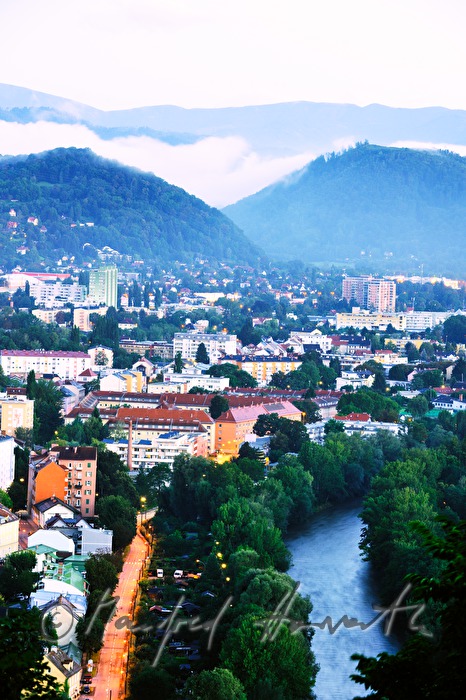 Blick vom Schloßberg auf die Altstadt