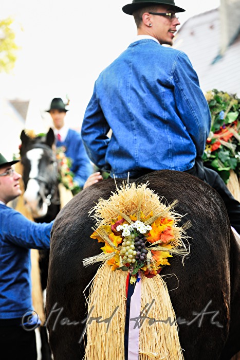 Reiter beim Erntedankfest 