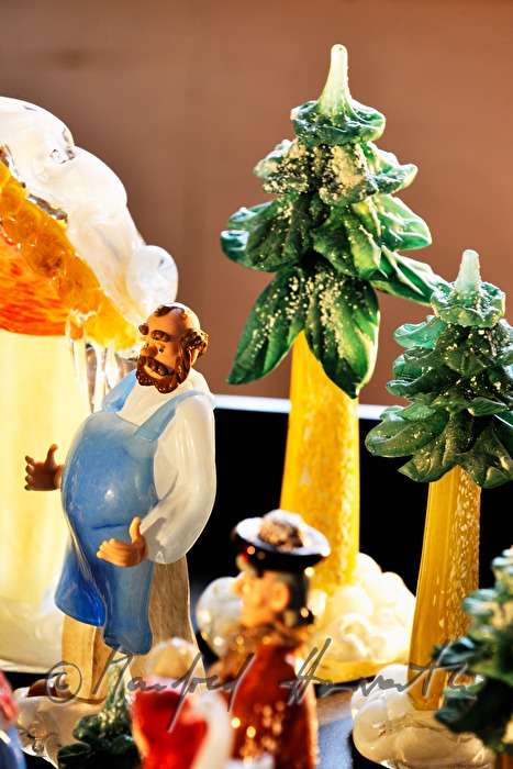 tschechische Weihnachtskrippe aus Glas