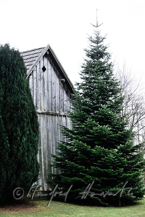 Holzscheune eines Bauernhauses am Hauptplatz