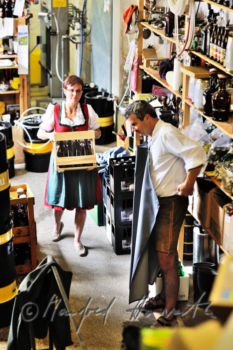 Wirt und Bierbrauer Paul Haselböck in seiner Bierbrauerei