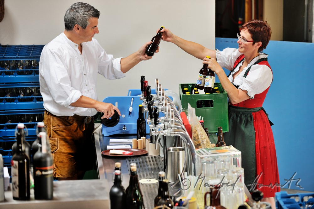 Wirt und Bierbrauer Paul Haselböck in seiner Bierbrauerei