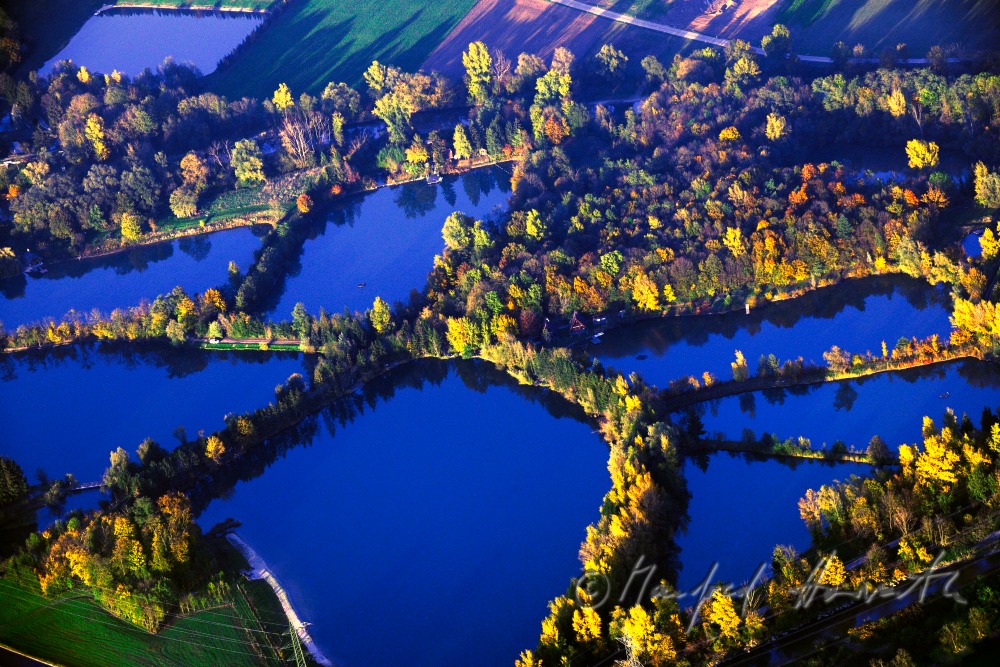 Auenlandschaft an der Einmündung in die Donau bei Edichenthal