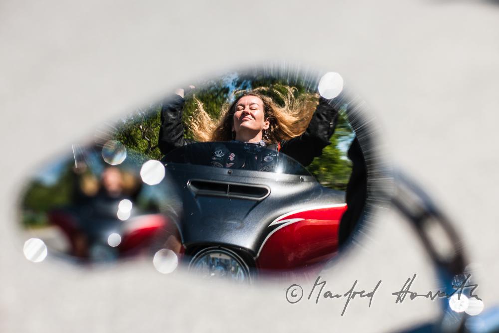 Motorradfahrt mit Harley Davidson-Motorrädern