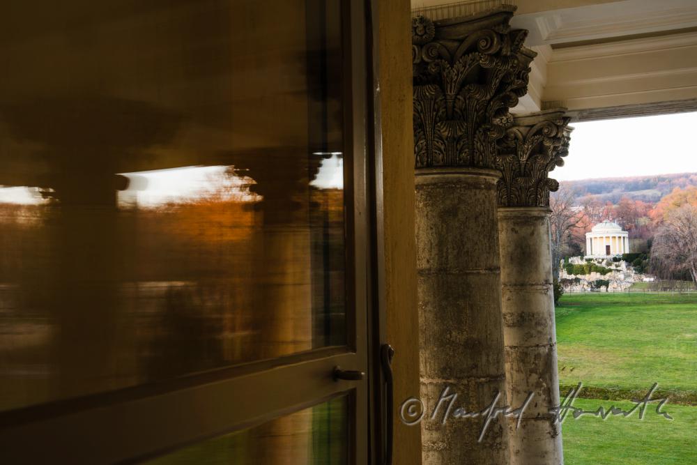 Säulen von Schloss Esterhàzy und Leopoldinentempel