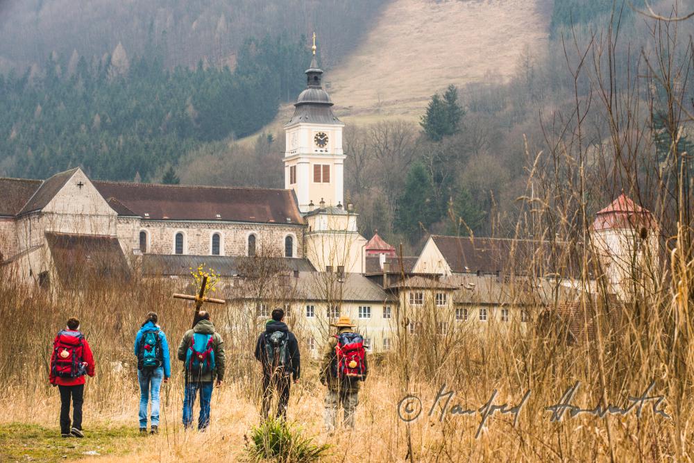 Mariazell-Wallfahrer auf dem Weg nach Mariazell
