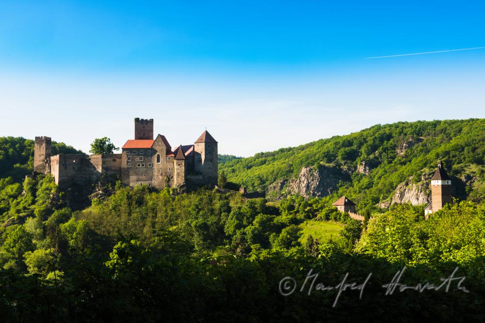 mittelalterliche Burg Hardegg über der Stadt Hardegg